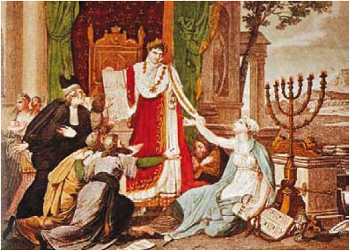 (בספר ציור של מפגש נפוליאון עם אספת הנכבדים ב-1806 (תקס